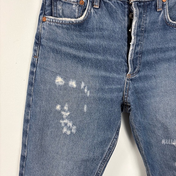 AGOLDE | FEEL GOOD High Rise Button Fly Medium Wash 100% Cotton Jeans - Picture 4 of 11